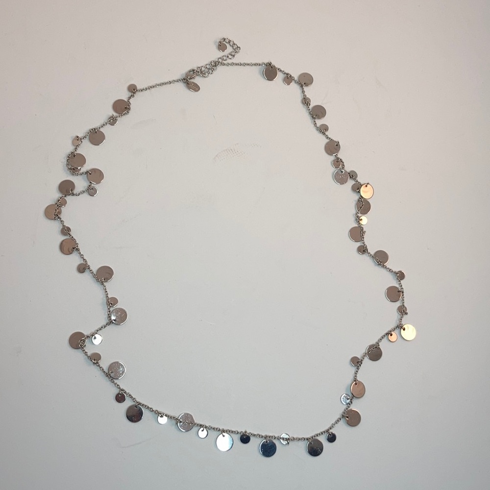 Lia Sophia Silver Long Necklace